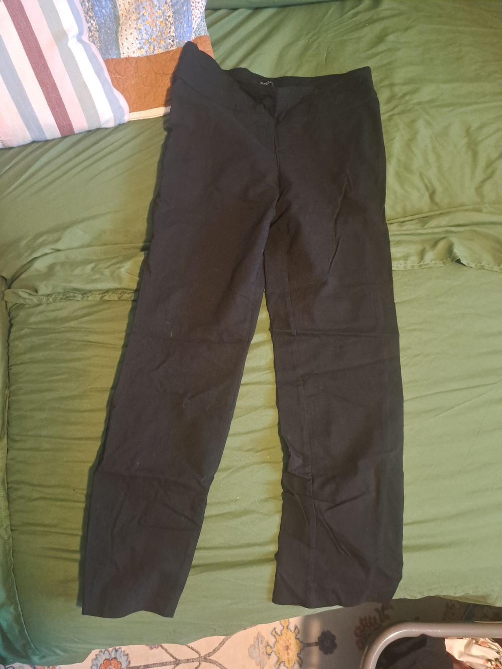 Hilary Radley Black Straight-Leg Women's Pants